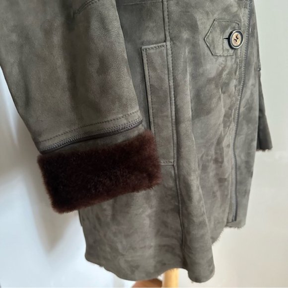 Artico Hand Made in Italy Shearling Coat sz 42 4-6 - Picture 8 of 15